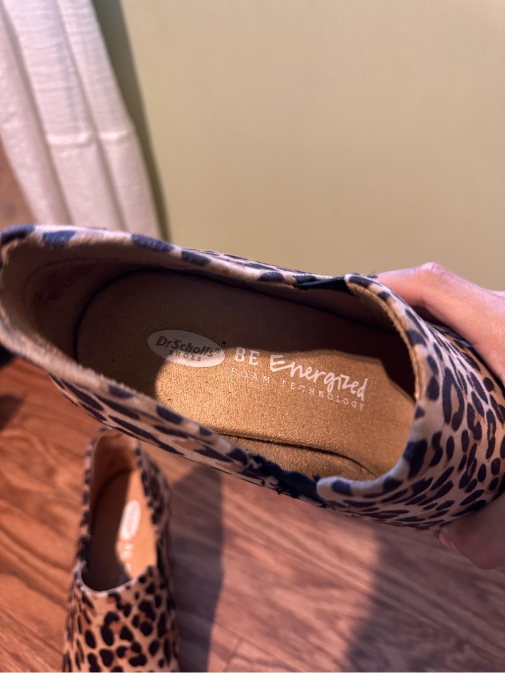 Dr. Scholl's Leopard Print Block Heel Ankle Booties - Brown/Tan - Picture 6 of 6